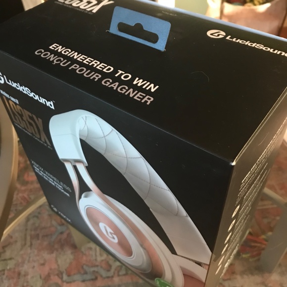 LUCID SOUND wireless LS35x gaming headphones set w mic, Rose Gold - Picture 3 of 5
